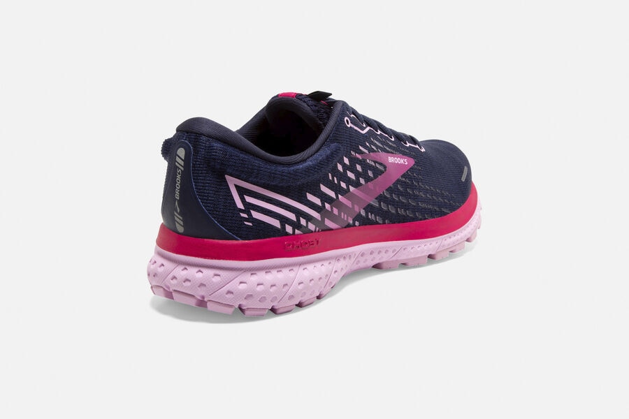 Brooks Ghost 13 Road Running Shoes Womens - Navy/Red - SGXTB-0732